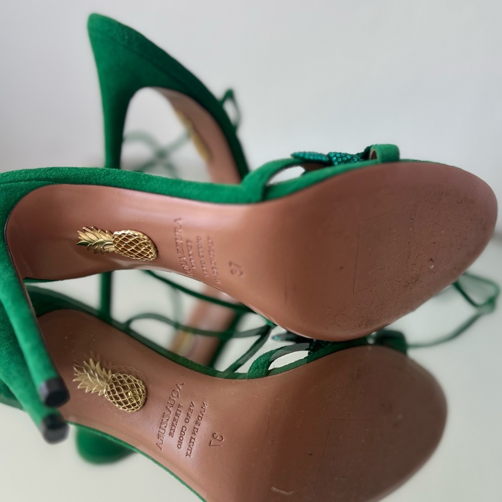 Like new Aquazzura 105mm Galactic Flower Sandals 37 $1,395 - Picture 13 of 13